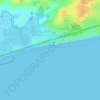 Cooden Rocks topographic map, elevation, terrain