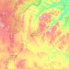 Lemmenjoki-Nationalpark topographic map, elevation, terrain