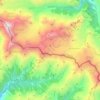 Central Caucasian Ridge topographic map, elevation, terrain