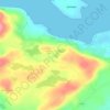 Lough Con topographic map, elevation, terrain