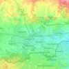 Nicosia topographic map, elevation, terrain