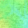 温榆河 topographic map, elevation, terrain