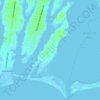 Washburn Island topographic map, elevation, terrain