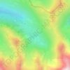 Lac d'Isaby topographic map, elevation, terrain