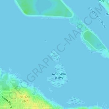 William Island topographic map, elevation, terrain