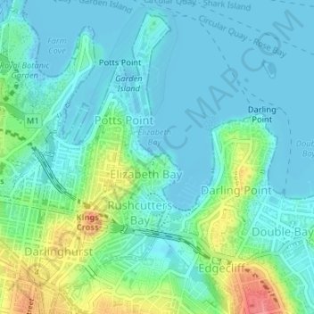 Beare Park topographic map, elevation, terrain