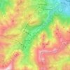 Brandnertal topographic map, elevation, terrain