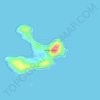 Coral Island topographic map, elevation, terrain