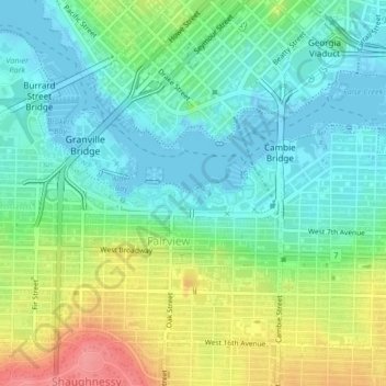 Charleson Park topographic map, elevation, terrain