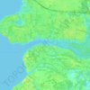 Julington Creek topographic map, elevation, terrain