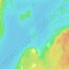 Munroe Island topographic map, elevation, terrain