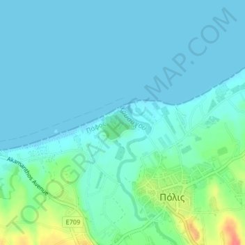 Limni State Forest topographic map, elevation, terrain