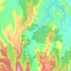 Nerang River topographic map, elevation, terrain