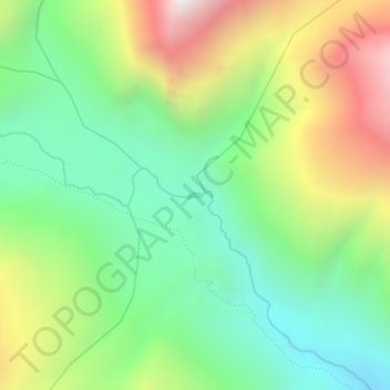 Kyarkoti Lake topographic map, elevation, terrain