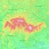 Mátra topographic map, elevation, terrain