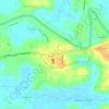 chemmad main town topographic map, elevation, terrain