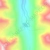Clohesy Lake topographic map, elevation, terrain