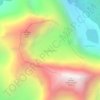 Angel Glacier topographic map, elevation, terrain