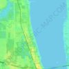 Sharpes topographic map, elevation, terrain