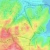 Auckland Domain topographic map, elevation, terrain
