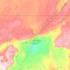 White Desert topographic map, elevation, terrain