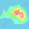 Wild Horse Island topographic map, elevation, terrain