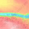 Pasqua Lake topographic map, elevation, terrain