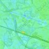 Blaarmeersen topographic map, elevation, terrain