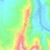 Grand Wash Cliffs topographic map, elevation, terrain