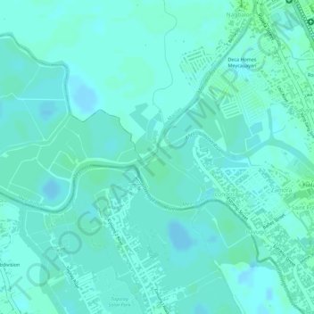 Marilao River topographic map, elevation, terrain