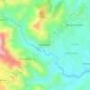 Uma Oya topographic map, elevation, terrain