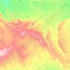 Tassili n'Ajjer topographic map, elevation, terrain