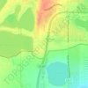 Berthoud topographic map, elevation, terrain