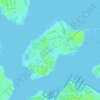 Ford Island topographic map, elevation, terrain