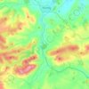 Strathbogie topographic map, elevation, terrain