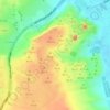 Giza Pyramids topographic map, elevation, terrain