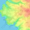 Phare de Goulphar topographic map, elevation, terrain