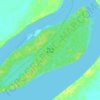 Ilha de Aruans topographic map, elevation, terrain