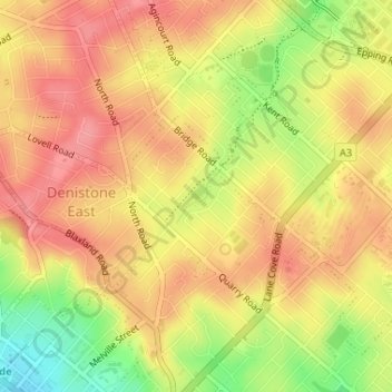 Santa Rosa Park topographic map, elevation, terrain