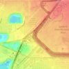 Santa Fe Dam topographic map, elevation, terrain