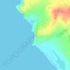 playa topographic map, elevation, terrain