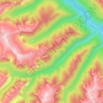 Poplar Creek topographic map, elevation, terrain