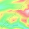 Kebnekaise topographic map, elevation, terrain