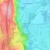 Cow Lake topographic map, elevation, terrain