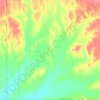 Grasslands National Park of Canada topographic map, elevation, terrain