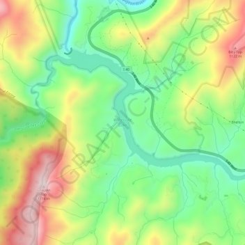 Waterville Lake topographic map, elevation, terrain