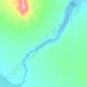 Chono kharaikhiin gol topographic map, elevation, terrain