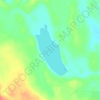 Kinosis Lake topographic map, elevation, terrain