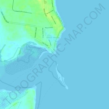 Elliot Heads Beach topographic map, elevation, terrain