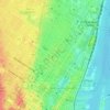 Parc Émilie-Gamelin topographic map, elevation, terrain